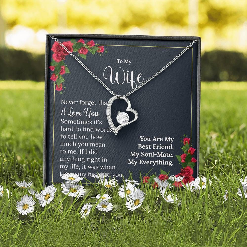 Forever Love Necklace Gift For Wife You Are My Everything