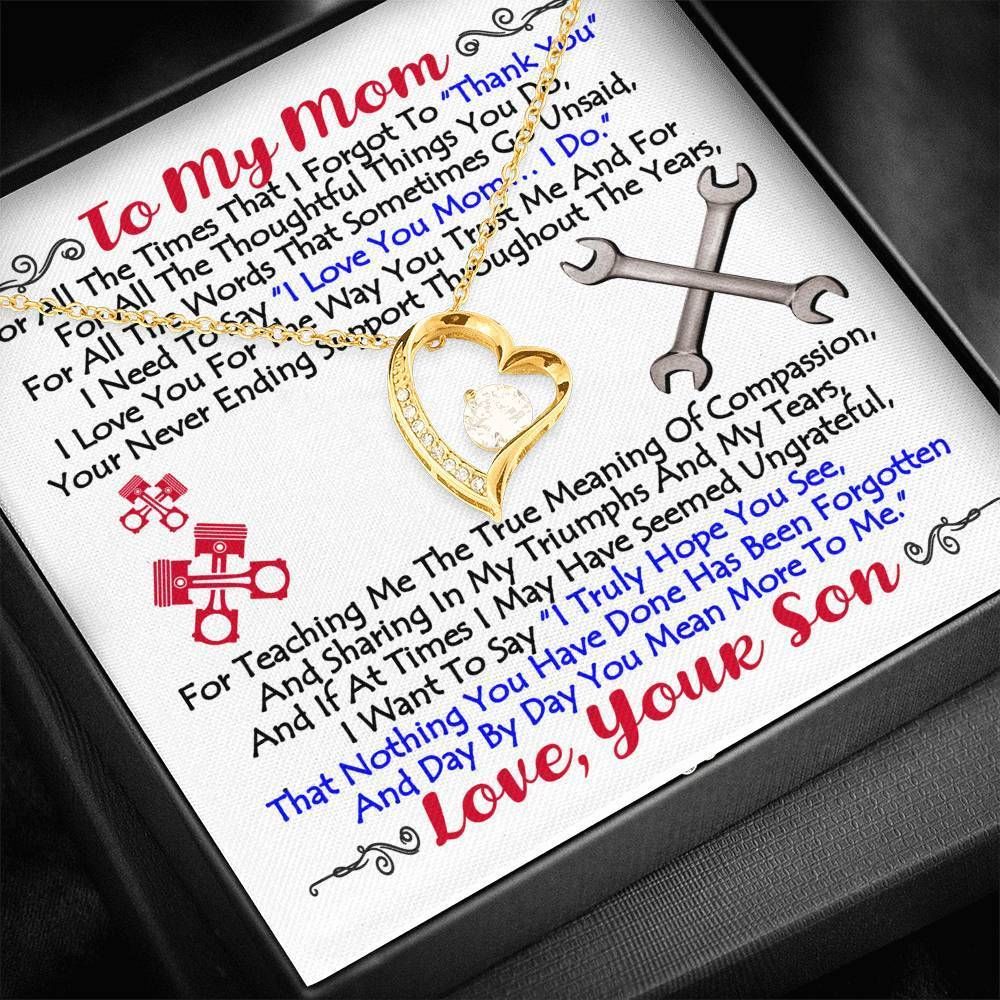 Mechanic Son Gift For Mom Forever Love Necklace I Need To Say I Love You