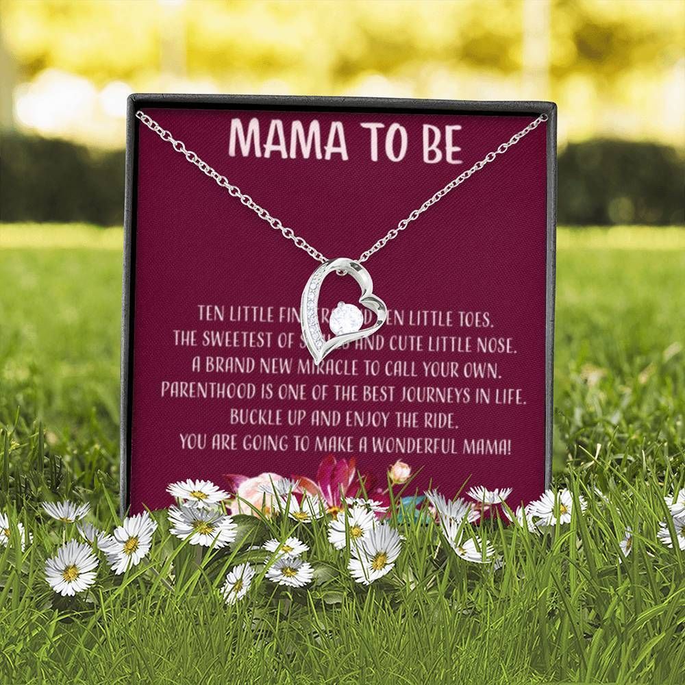 Forever Love Necklace Gift For Mom To Be Enjoy The Ride