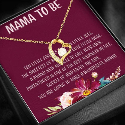 Forever Love Necklace Gift For Mom To Be Enjoy The Ride