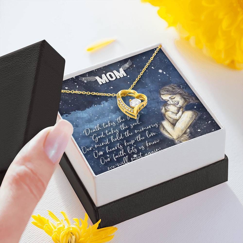 Son Gift For Mom Forever Love Necklace We Will Meet Again