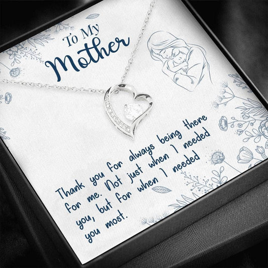 Gift For Mom Forever Love Necklace Thank You For Always Being There