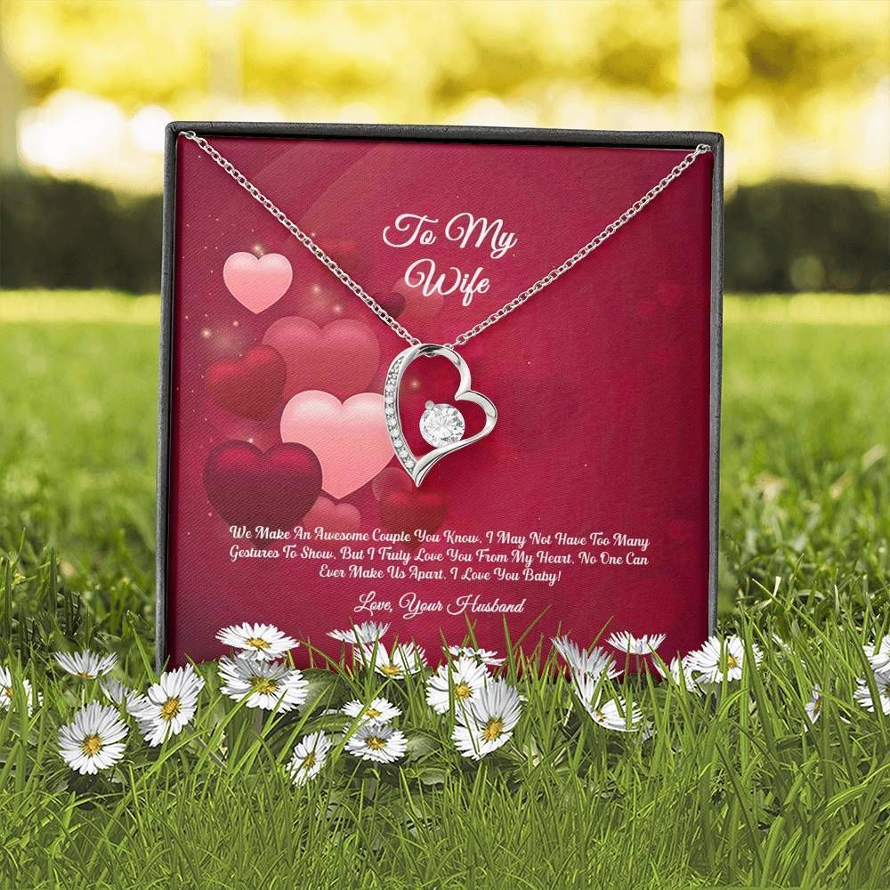 Forever Love Necklace Gift For Wife Love We Make An Awesome Couple