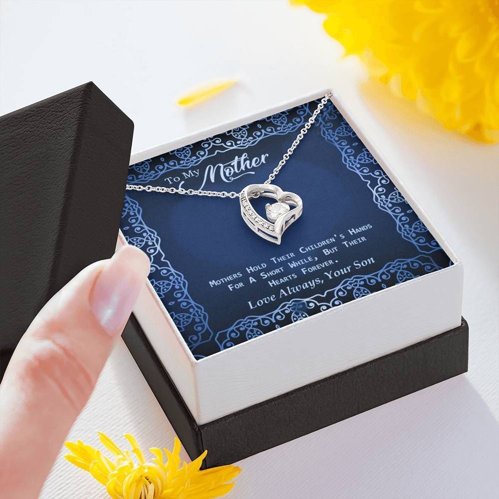 Gift For Mom Forever Love Necklace Mothers Hold Their Children's Hearts Forever