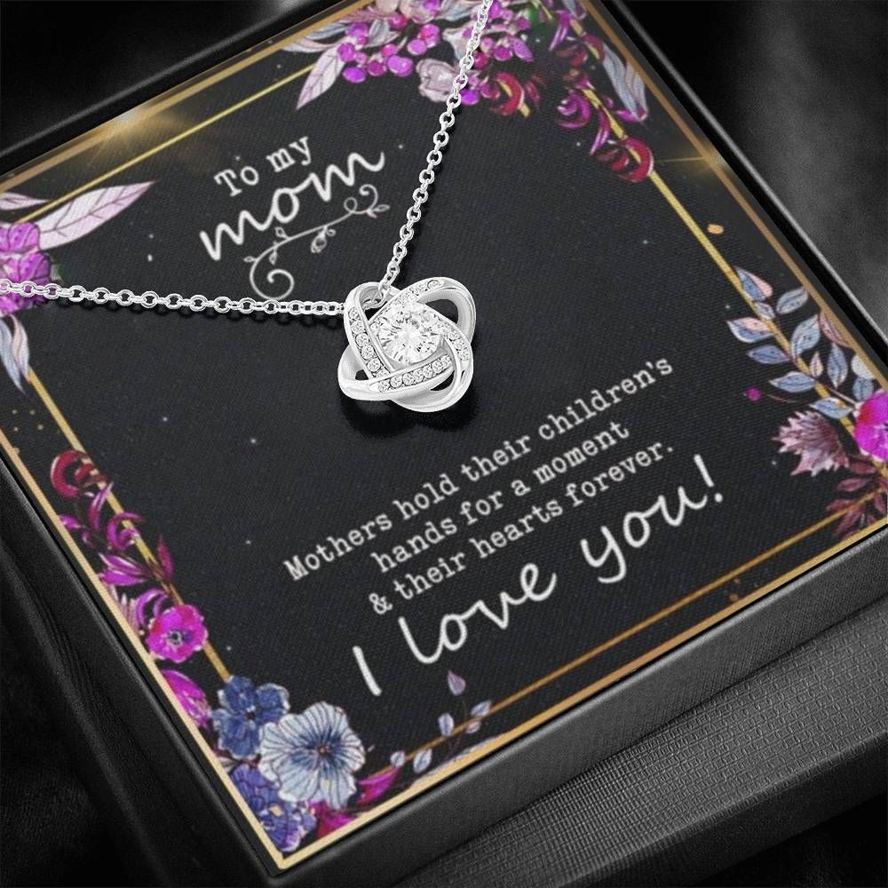 Gift For Mom Mama Forever Love Necklace Mothers Hold Their Children's Hands For A Moment