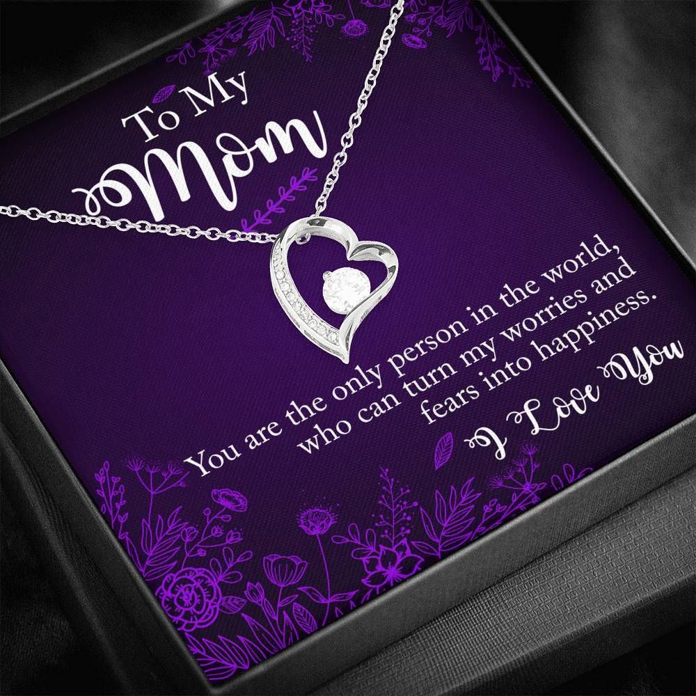 Cool Gift For Mom Forever Love Necklace You Are The Only One