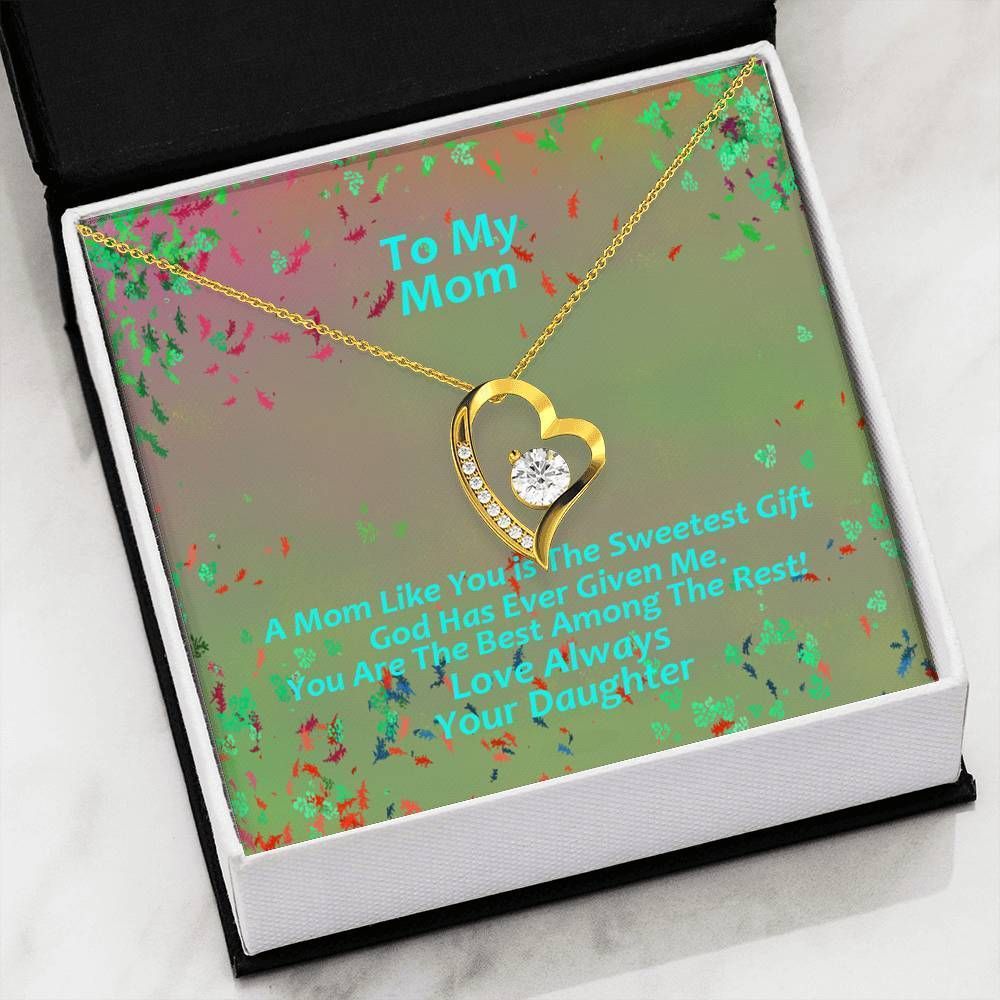 Daughter Gift For Mom Forever Love Necklace You're The Sweetest Gift