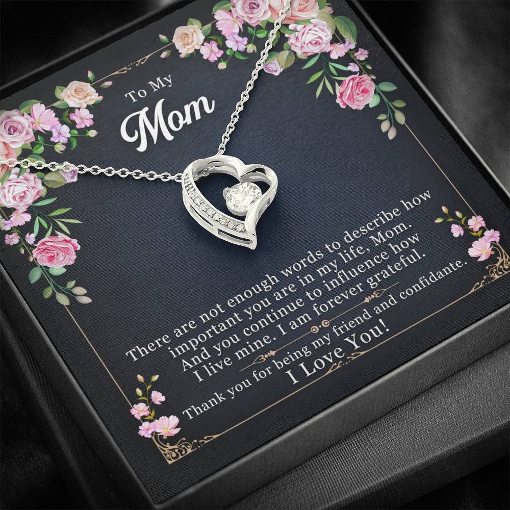 Forever Love Necklace Gift For Mom Mama Thank You For Being My Friend