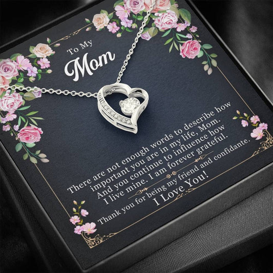 Forever Love Necklace Gift For Mom Mama Thank You For Being My Friend