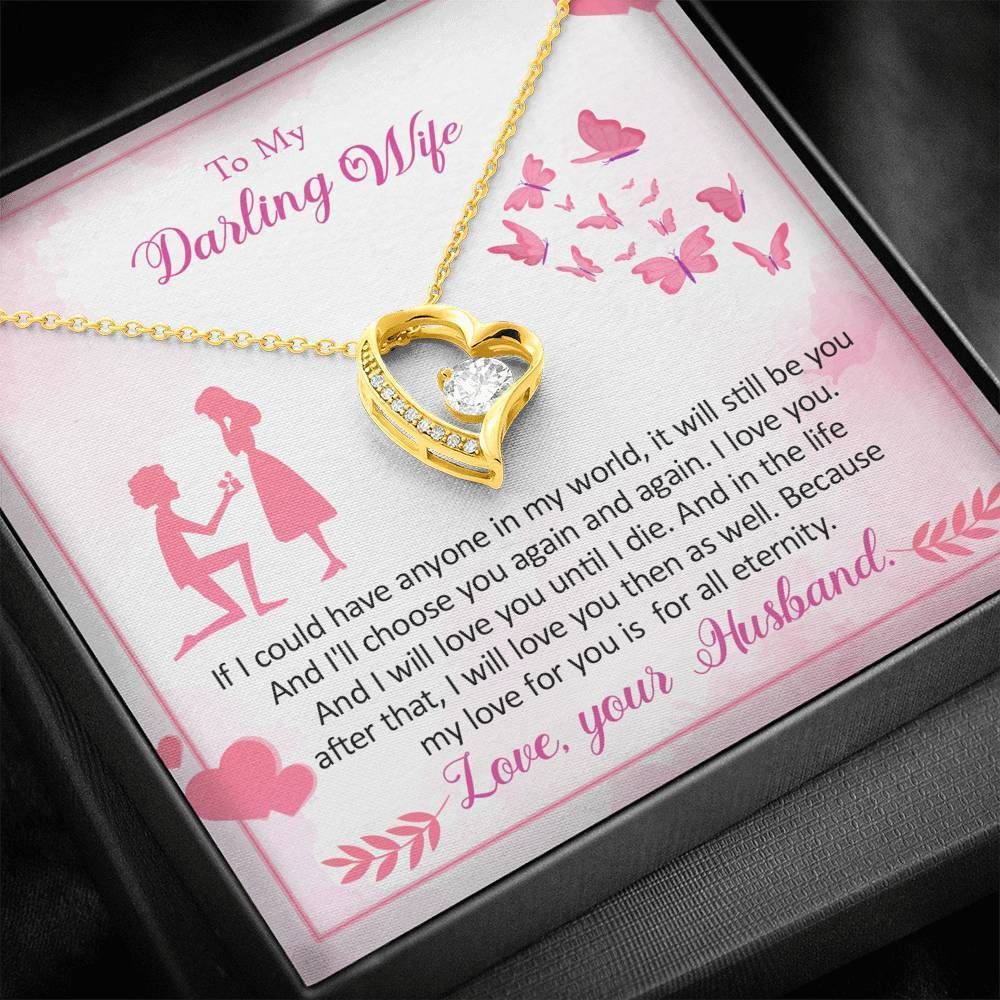 Forever Love Necklace Gift For Wife My Love For You Is For All Eternity