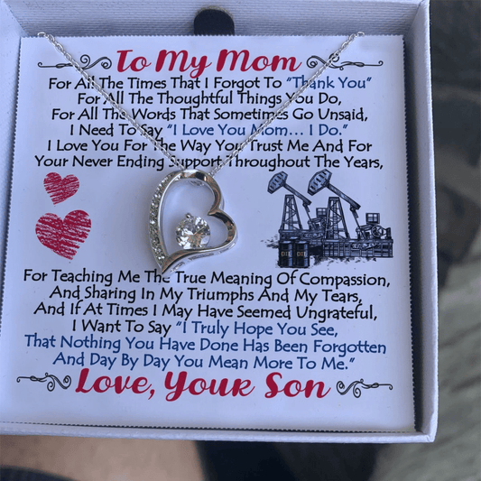 Son Gift For Mom Forever Love Necklace I Truly Hope You See