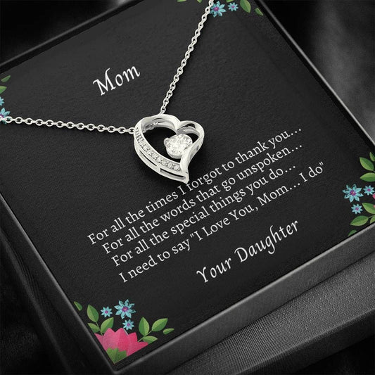 For All The Special Things You Do Forever Love Necklace Gift For Mom