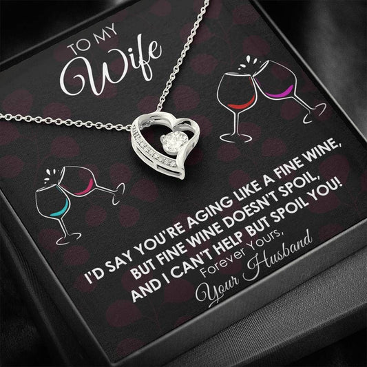 Forever Love Necklace Gift For Wife I Can't Help But Spoil You