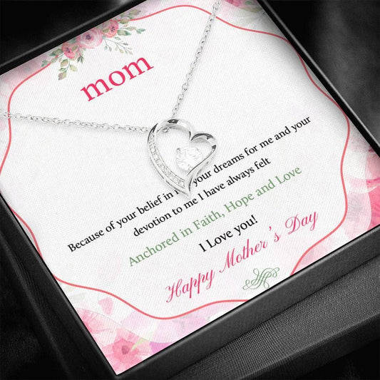 Gift For Mom Forever Love Necklace Hope And Love