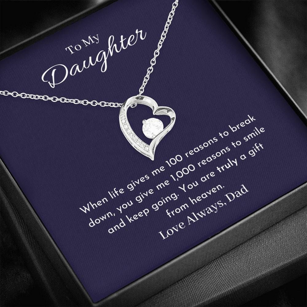 You Are Truly A Gift From Heaven Forever Love Necklace Gift For Daughter