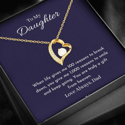 You Are Truly A Gift From Heaven Forever Love Necklace Gift For Daughter