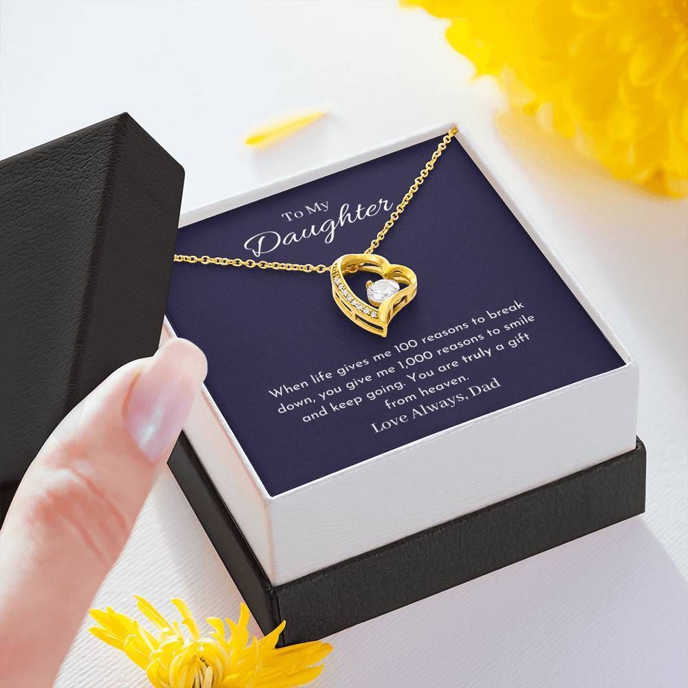 You Are Truly A Gift From Heaven Forever Love Necklace Gift For Daughter