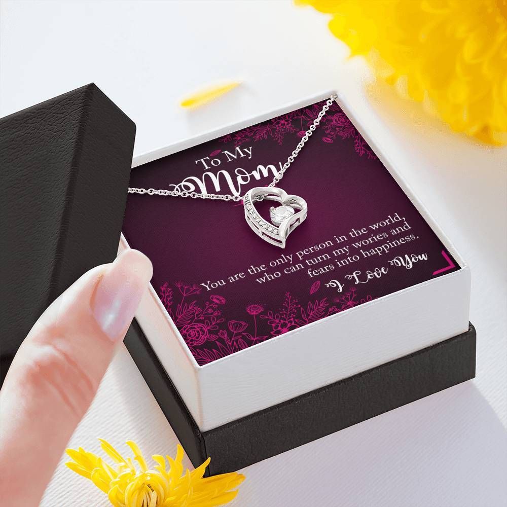 Neon Color Gift For Mom Forever Love Necklace You're The Only One