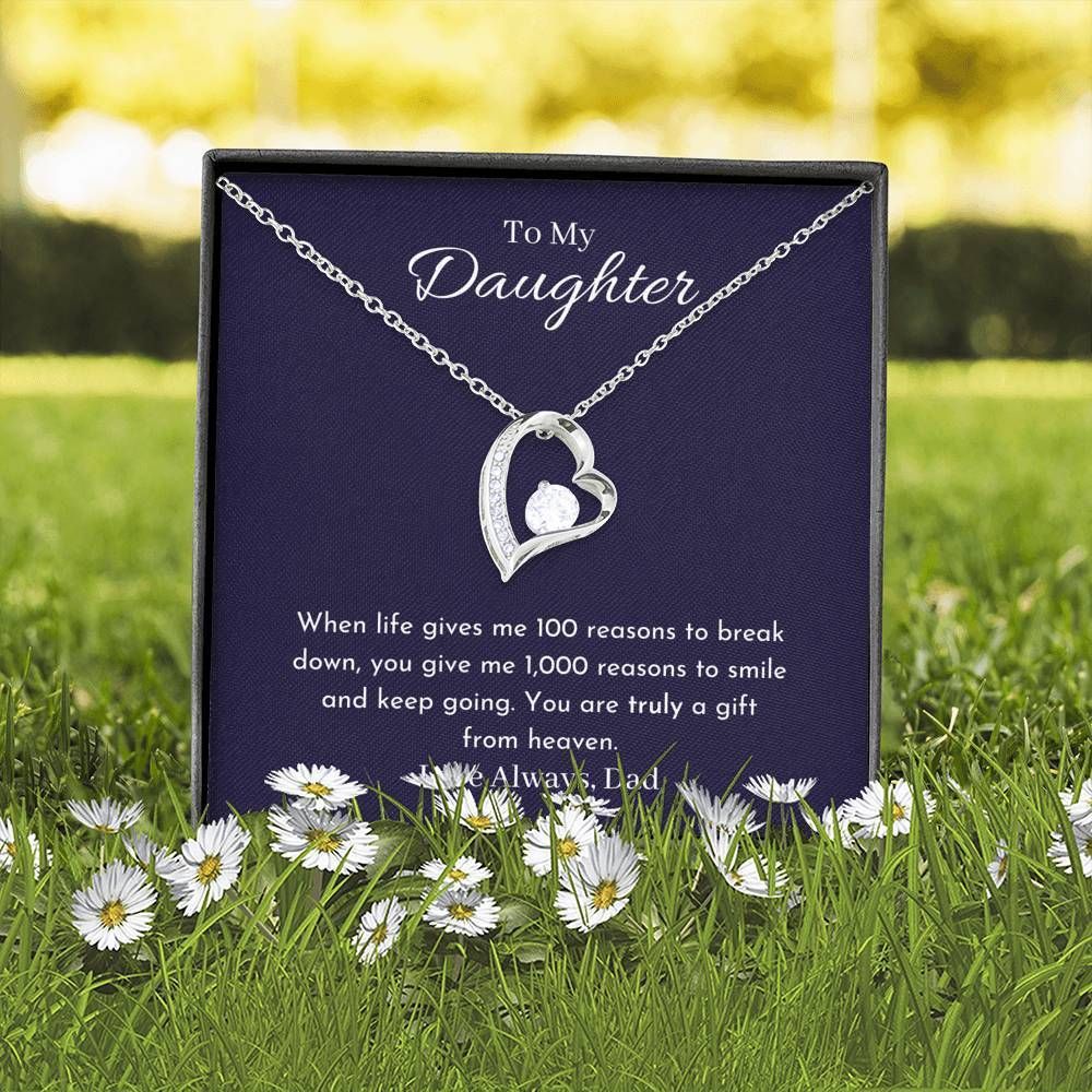 You Are Truly A Gift From Heaven Forever Love Necklace Gift For Daughter