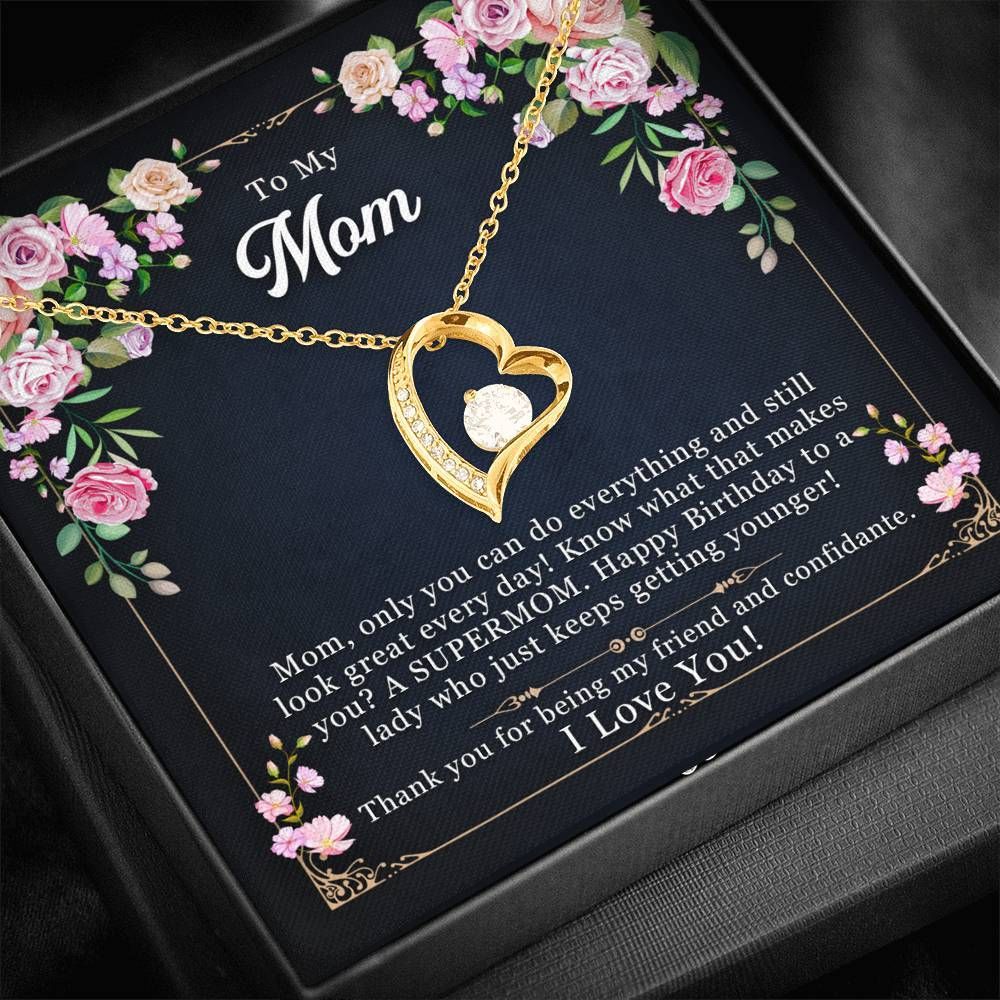 Gift For Mom Forever Love Necklace You Know What That Makes You A Supermom