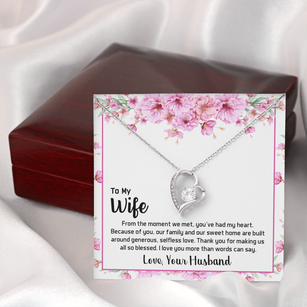 To My Wife From The Moment We Met Forever Love Necklace