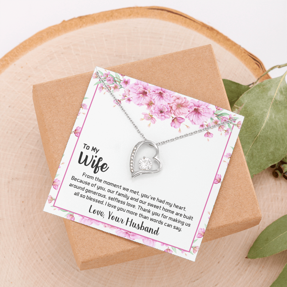 To My Wife From The Moment We Met Forever Love Necklace