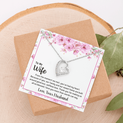 To My Wife From The Moment We Met Forever Love Necklace