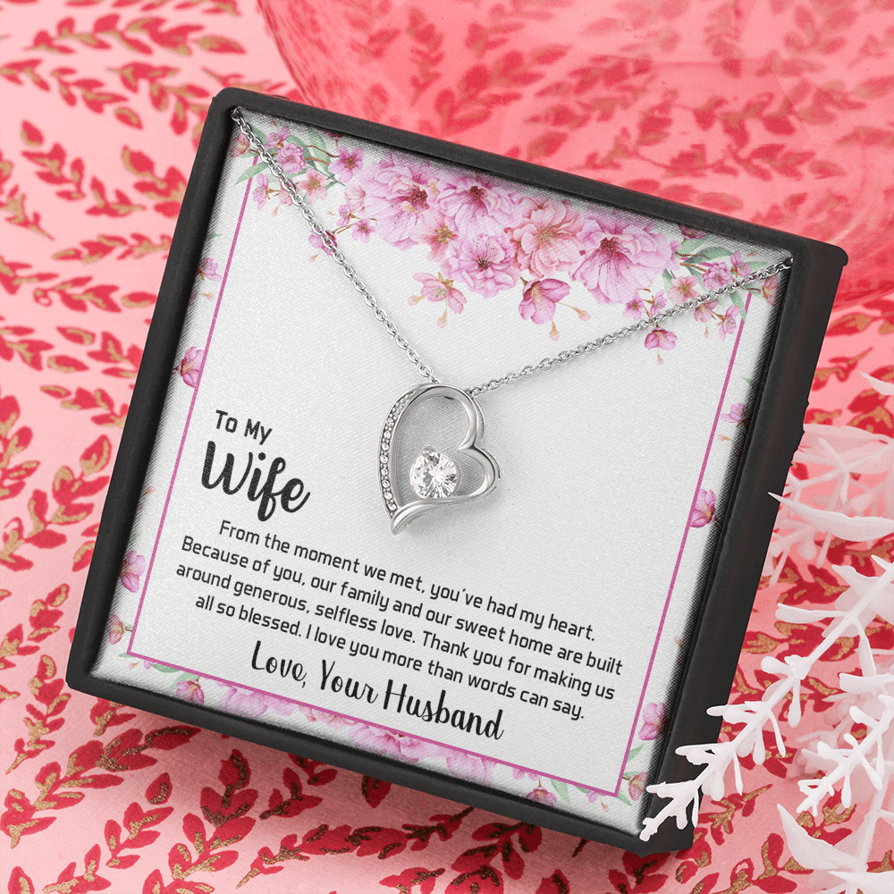 To My Wife From The Moment We Met Forever Love Necklace