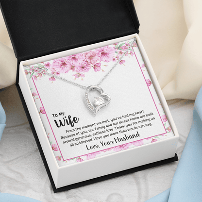 To My Wife From The Moment We Met Forever Love Necklace