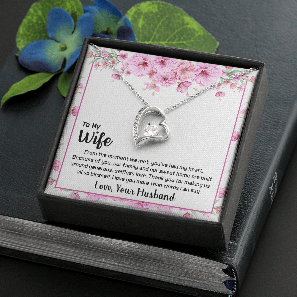 To My Wife From The Moment We Met Forever Love Necklace