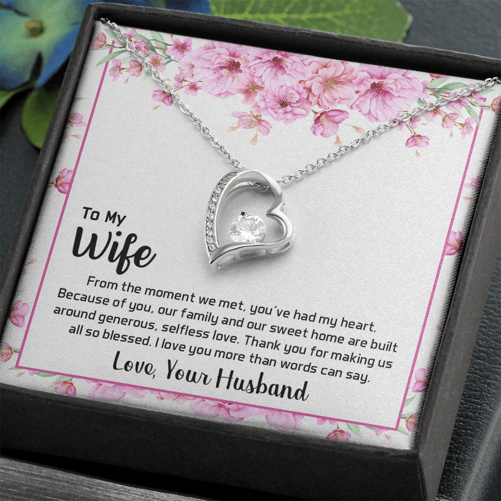 To My Wife From The Moment We Met Forever Love Necklace