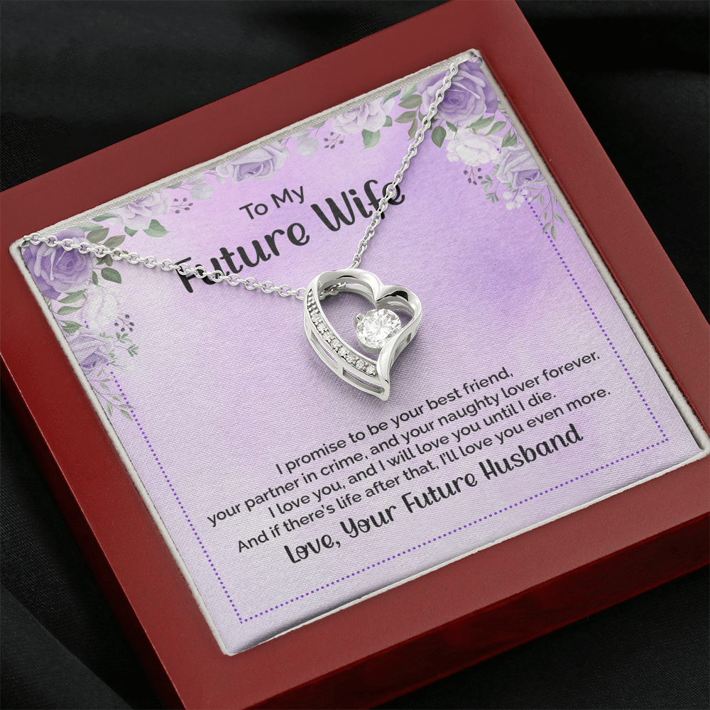 To My Future Wife I Promise To Be Your Best Friend Forever Love Necklace