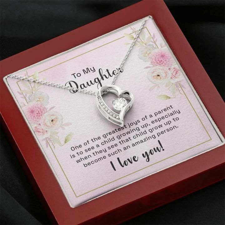 To My Daughter One Of The Greatest Joys Forever Love Necklace