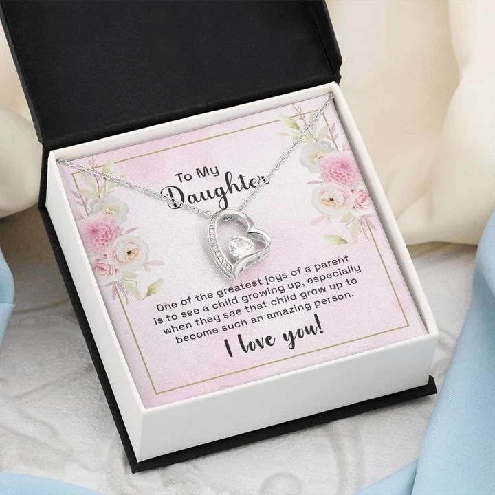 To My Daughter One Of The Greatest Joys Forever Love Necklace