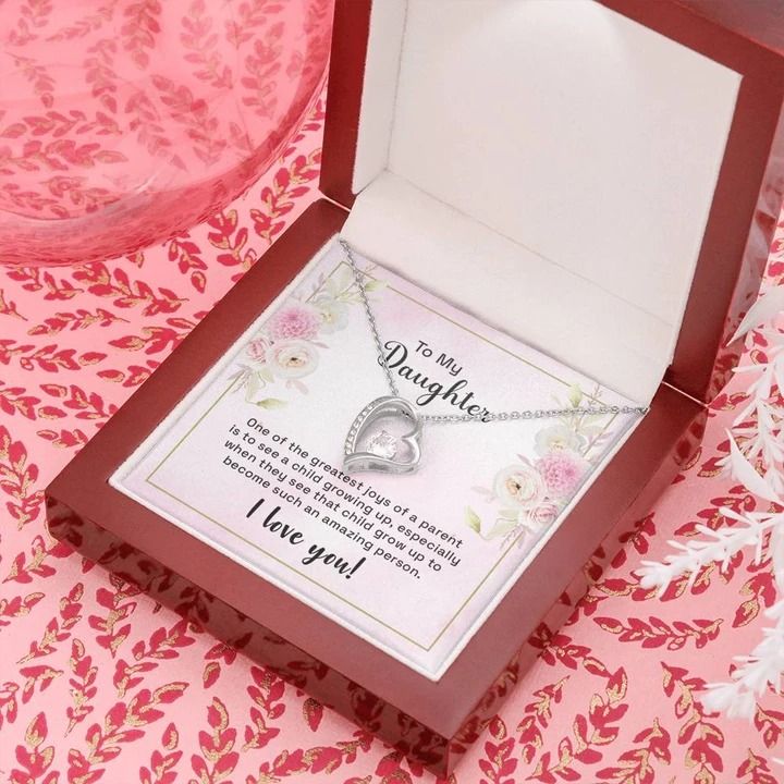 To My Daughter One Of The Greatest Joys Forever Love Necklace