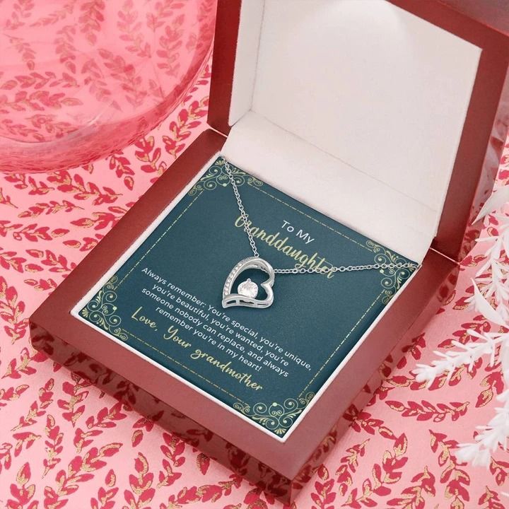 To My Granddaughter Always Remember You're Special Forever Love Necklace