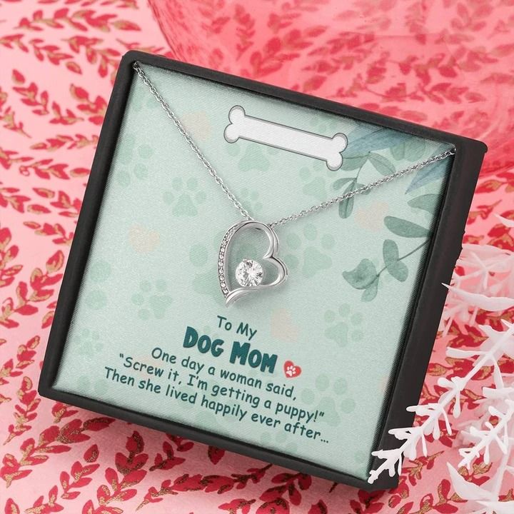 To My Dog Mom One Day Forever Love Necklace