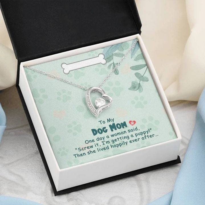 To My Dog Mom One Day Forever Love Necklace