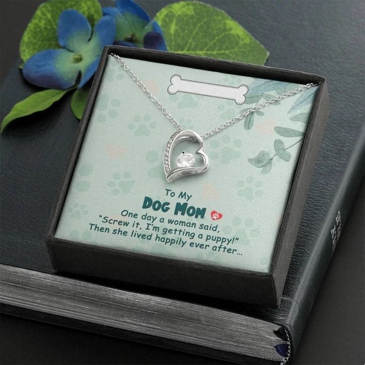 To My Dog Mom One Day Forever Love Necklace