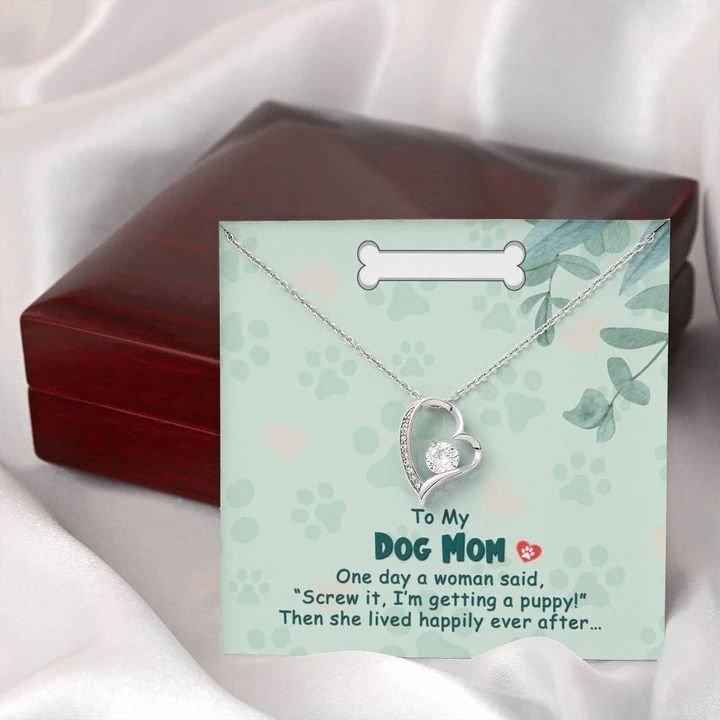 To My Dog Mom One Day Forever Love Necklace