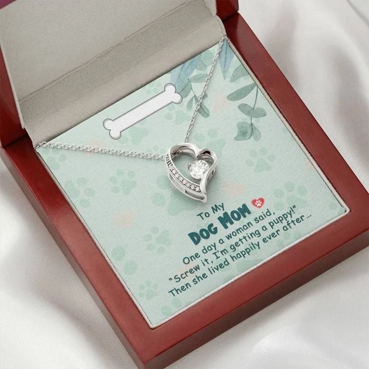 To My Dog Mom One Day Forever Love Necklace