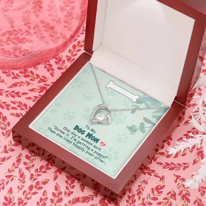 To My Dog Mom One Day Forever Love Necklace