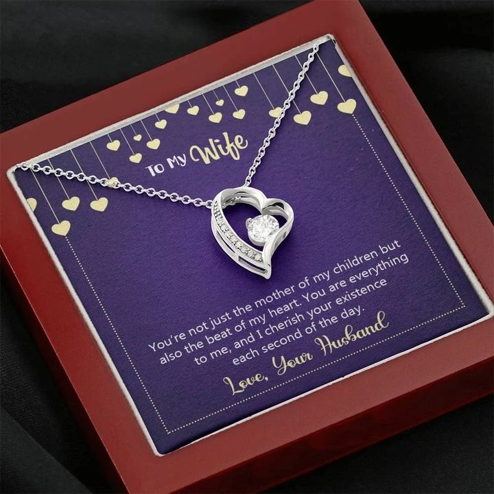 Happy Anniversary You're Not Just The Mother Of My Children Forever Love Necklace