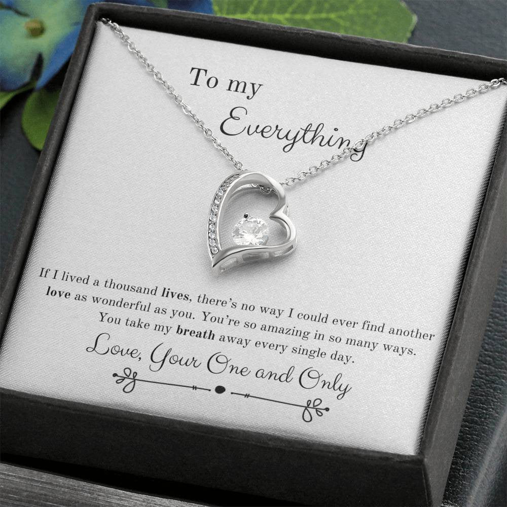 Take My Breath Away Gift For Wife Forever Love Necklace 