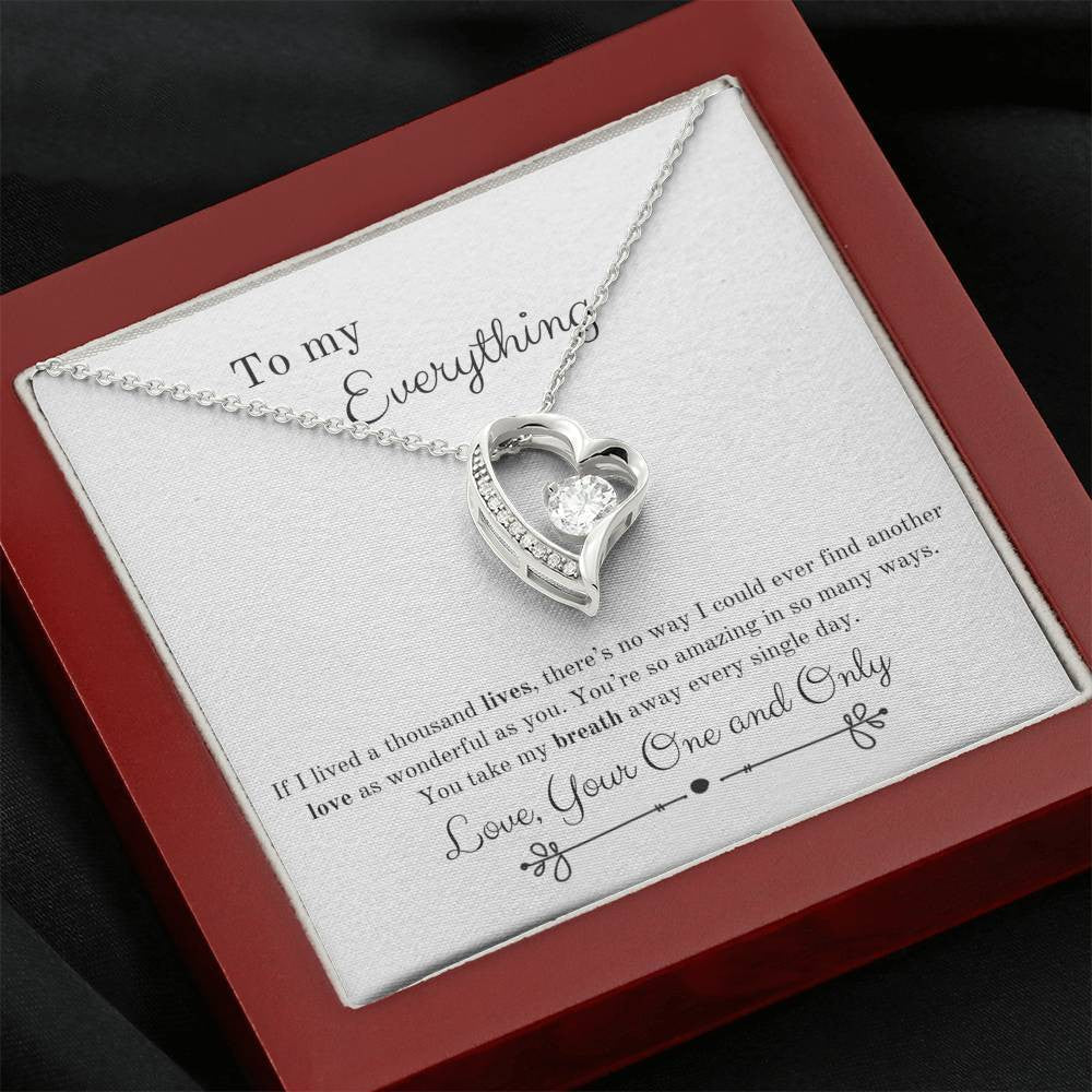 Take My Breath Away Gift For Wife Forever Love Necklace 