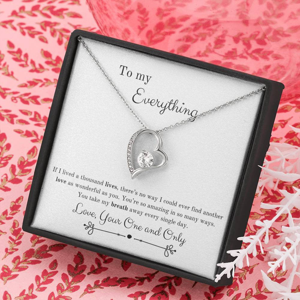 Take My Breath Away Gift For Wife Forever Love Necklace 