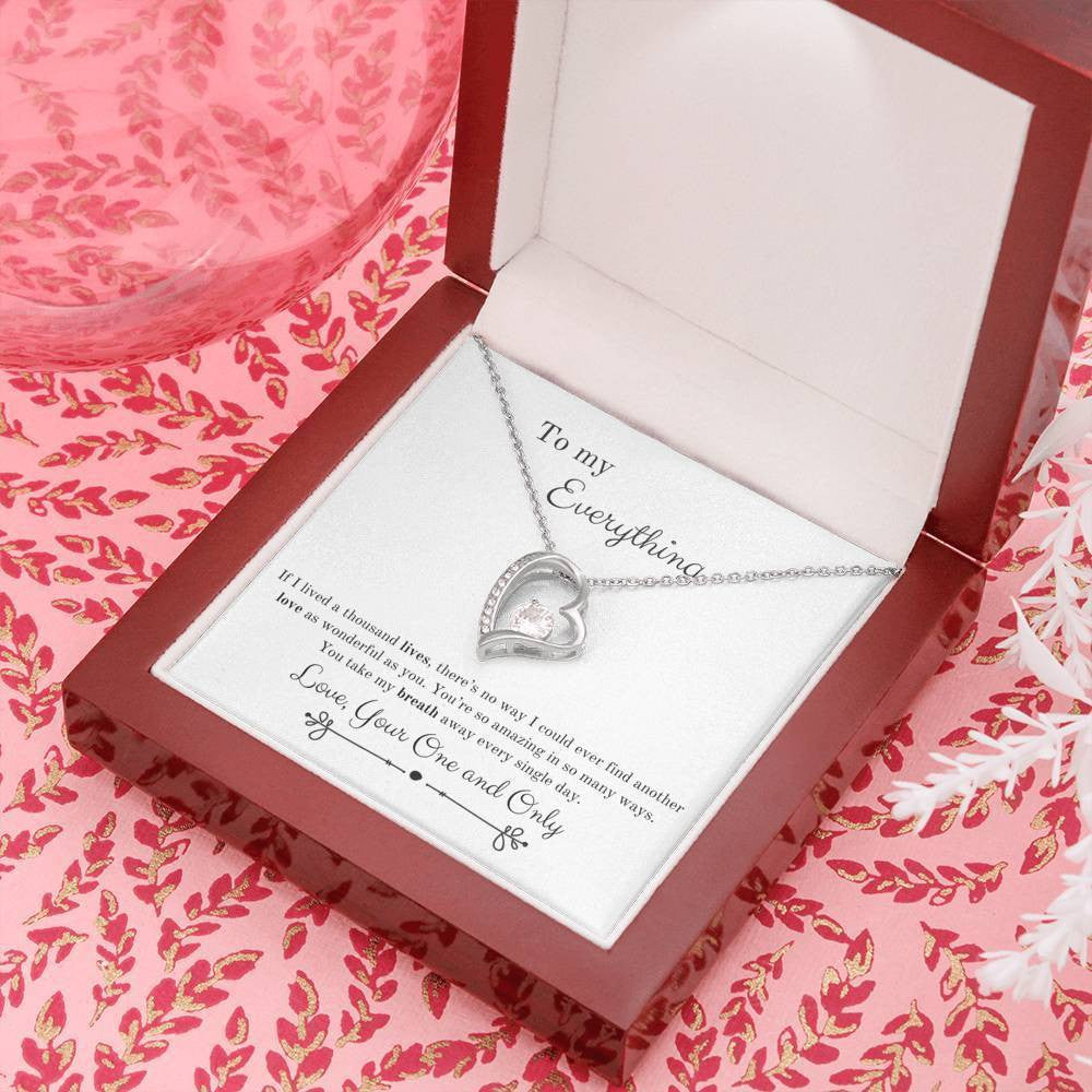 Take My Breath Away Gift For Wife Forever Love Necklace 