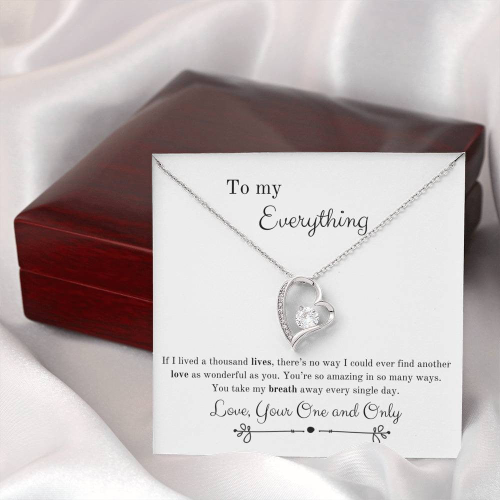 Take My Breath Away Gift For Wife Forever Love Necklace 