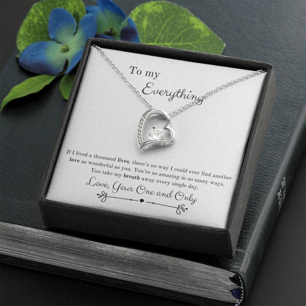 Take My Breath Away Gift For Wife Forever Love Necklace 