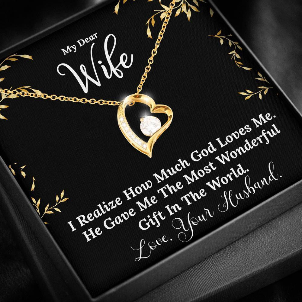 How Much God Loves Me Forever Love Necklace Gift For Wife 